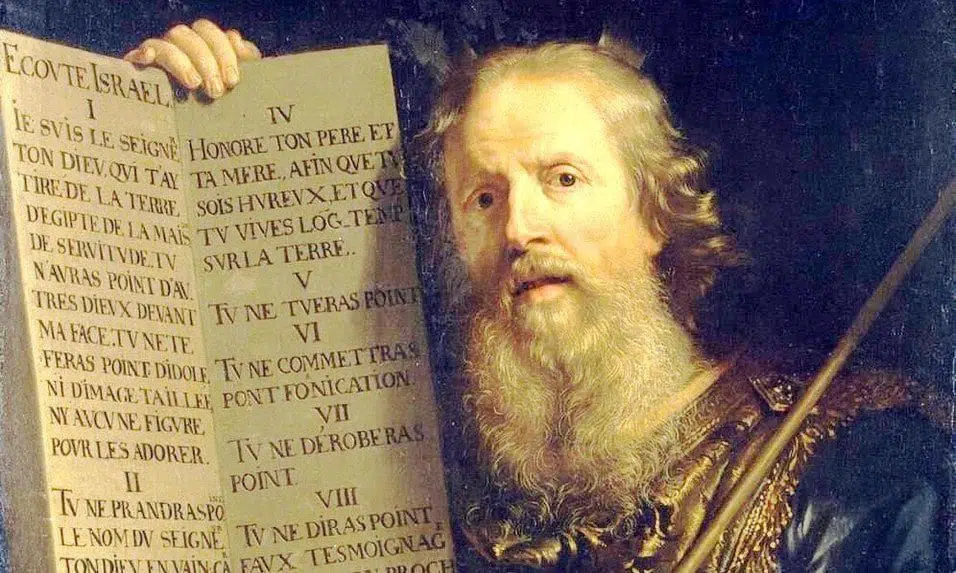 philippe de champaigne - moses with the 10 commandments