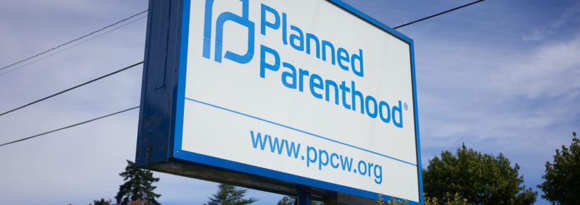 Milwaukie, OR, USA - Planned Parenthood sign