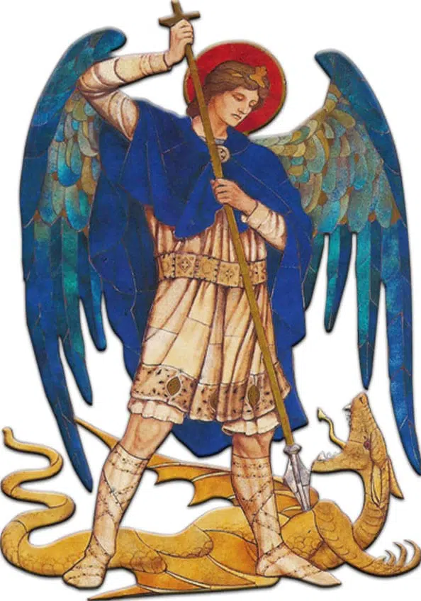 Saint Michael the Archangel defeating the devil