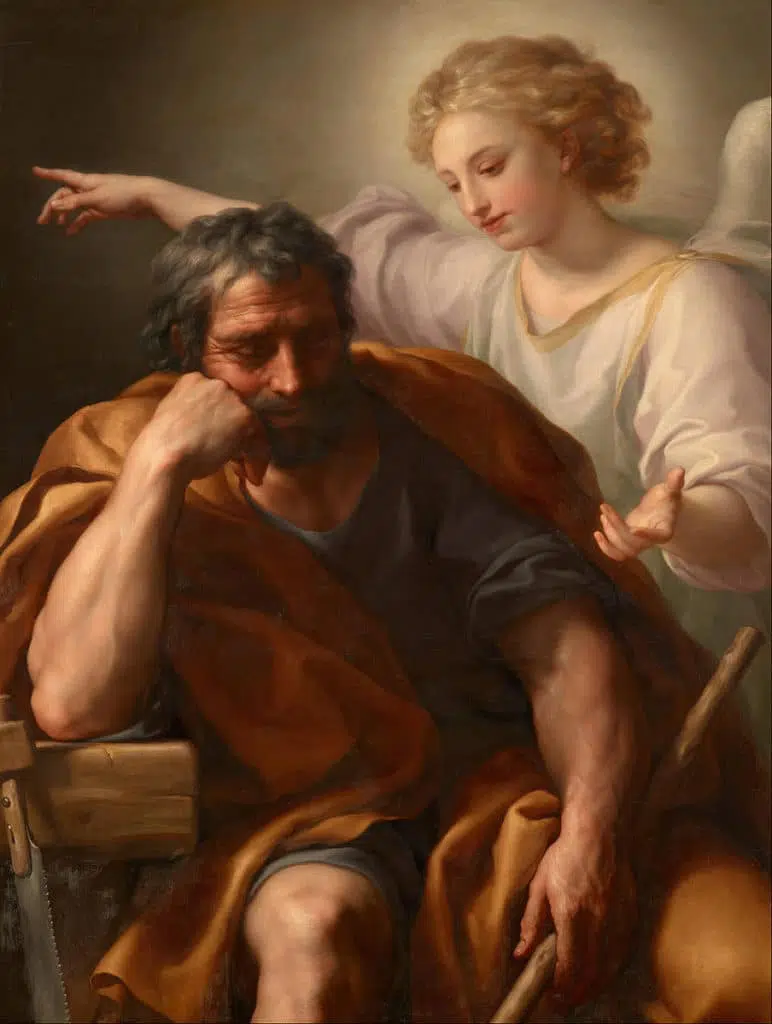 the dream of st. joseph by anton raphael mengs