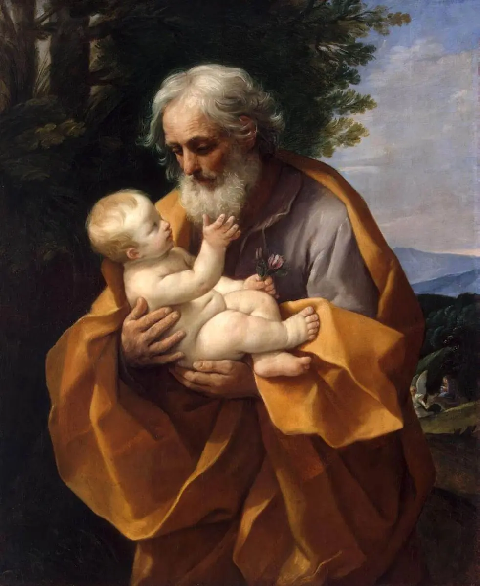 guido reni - st joseph with the infant Jesus