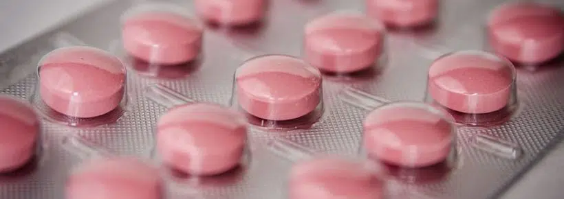 Contraception - pack of pink pills