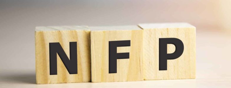 NFP - acronym from wooden blocks with letters, abbreviation NFP, Natural Family Planning concept