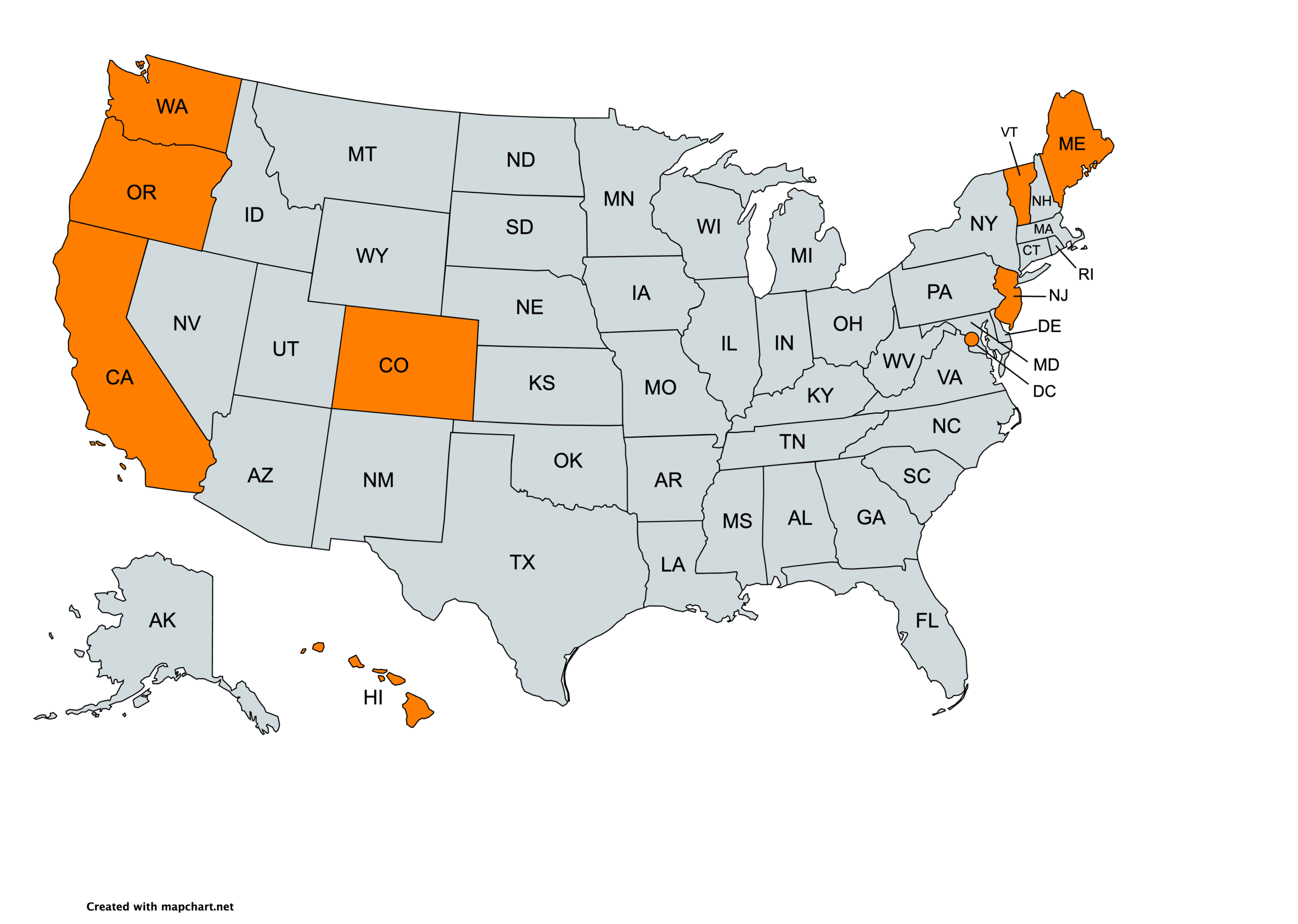 states that have legalized euthanasia 2021