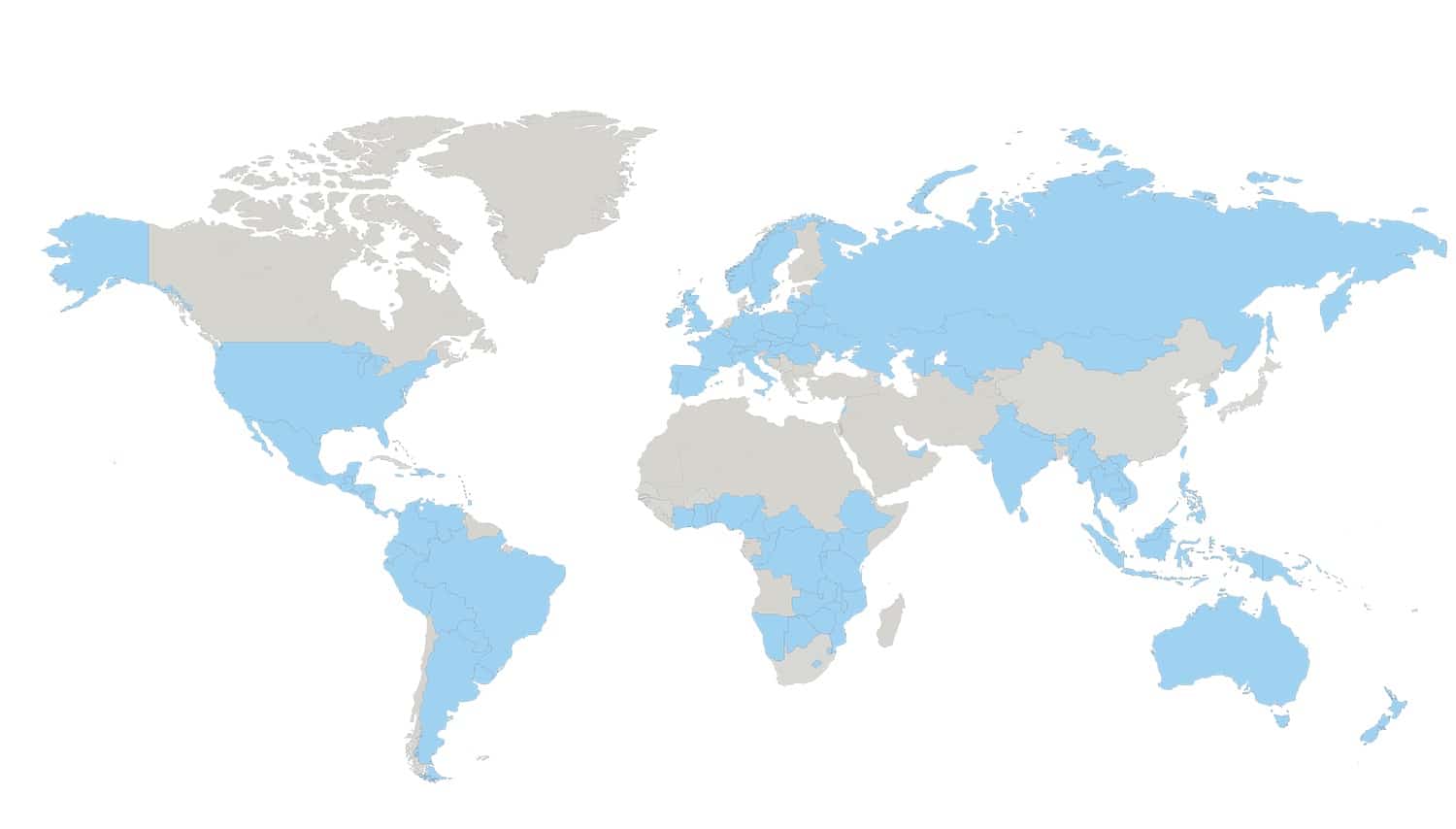 HLI affiliates map HLI affiliates map