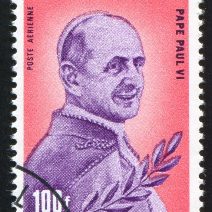 TOGO - CIRCA 1980: stamp printed by Togo, shows Pope Paul VI, circa 1980.