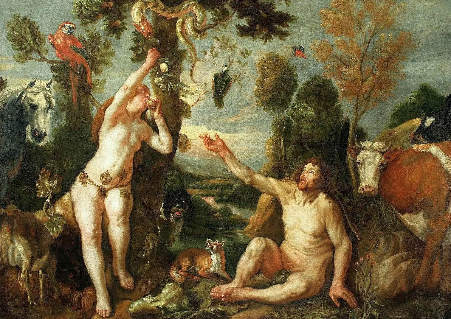 Adam and Eve by Jacob Jordaens