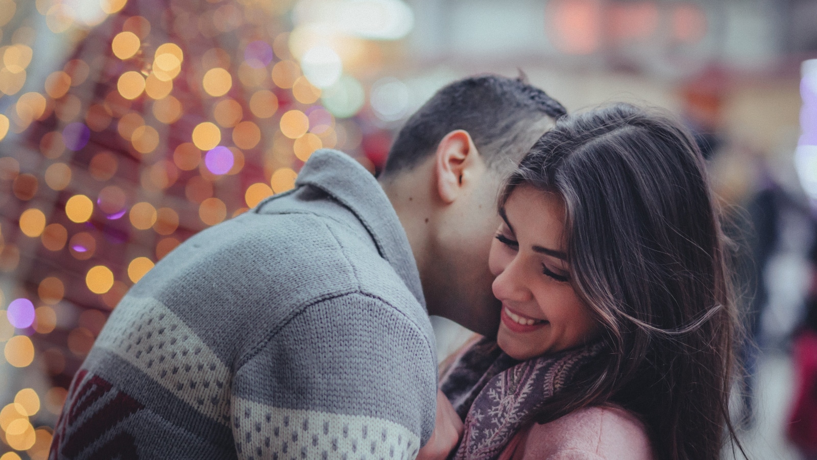 young couple happy