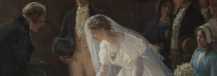 Leighton, Edmund Blair, 1852-1922; The Wedding Register