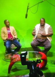 Fr. Z being interviewed for a TV program