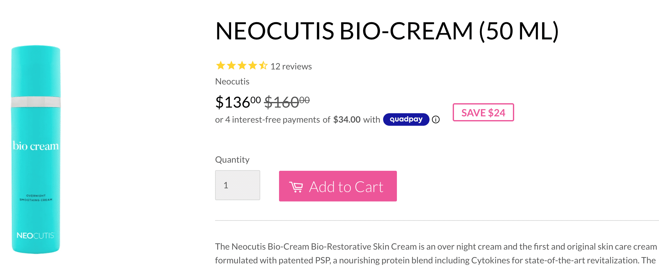 neocutis bio-cream, an example aborted fetal cells in cosmetics development