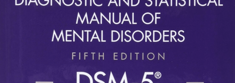 partial cover of the diagnostic and statistical manual of mental disorders (DSM-5)