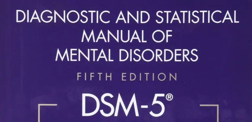 partial cover of the diagnostic and statistical manual of mental disorders (DSM-5)