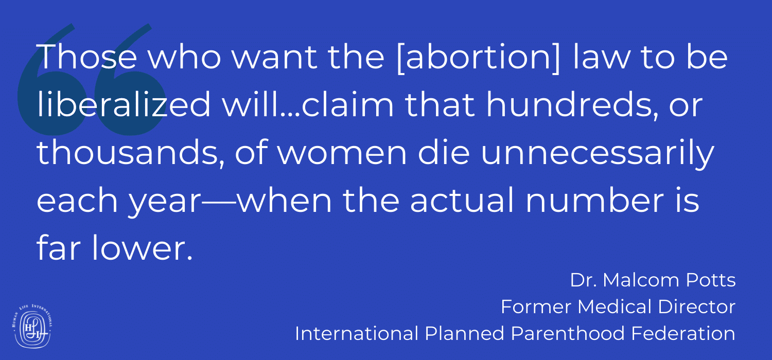 quotation on back alley abortions and legalizing abortion