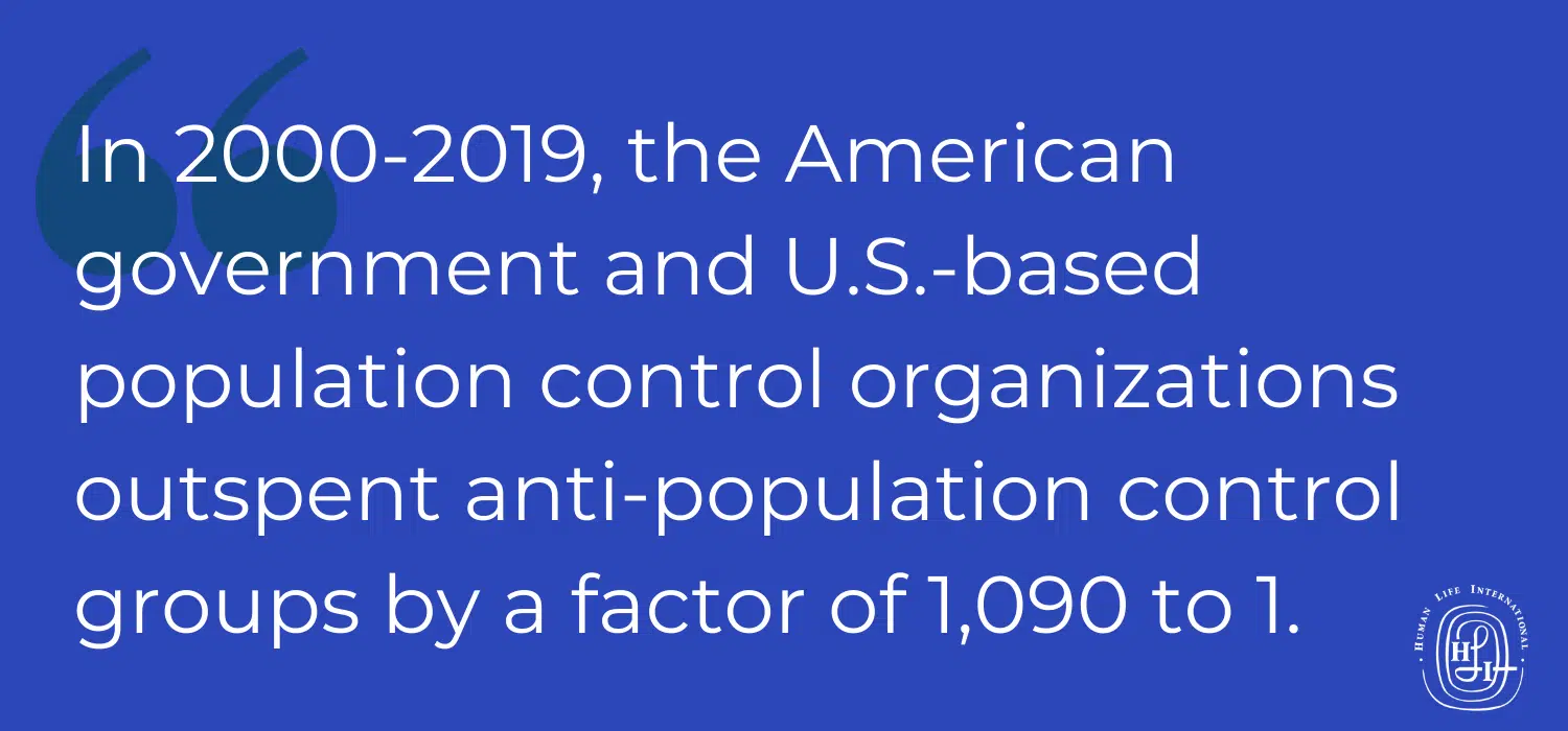 quotation on population control expenditures