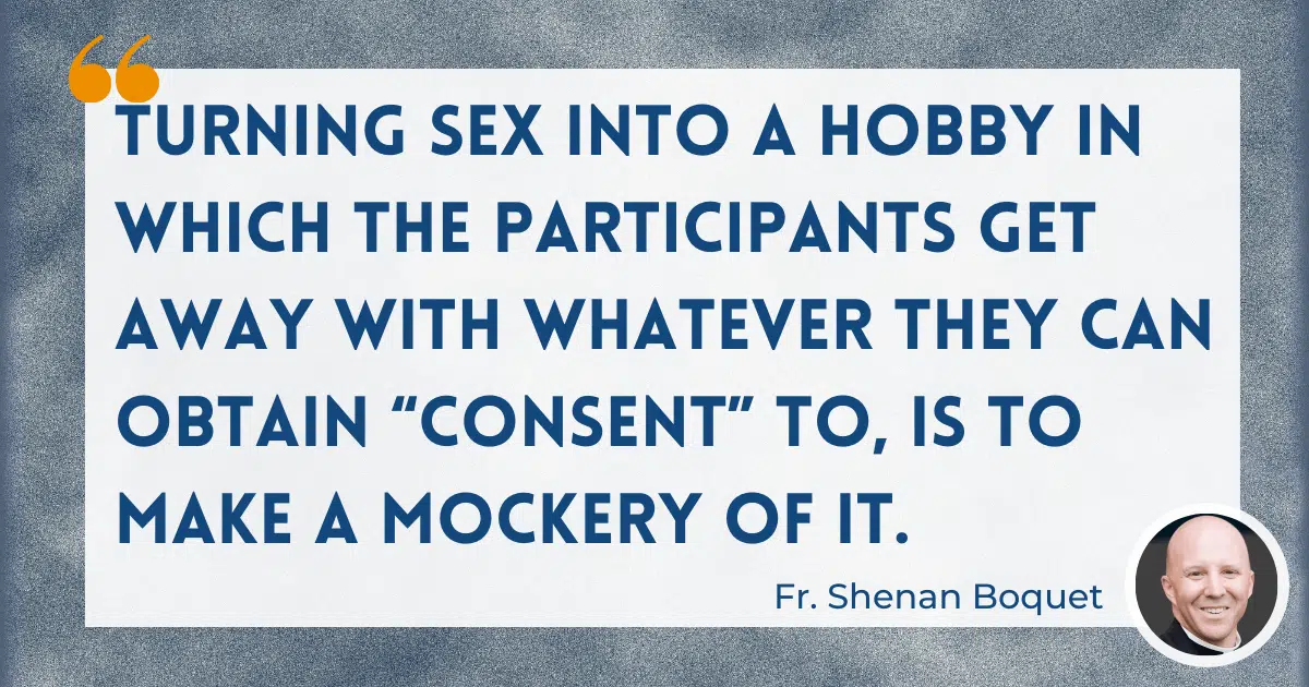 fr shenan boquet quote casual sex is a mockery