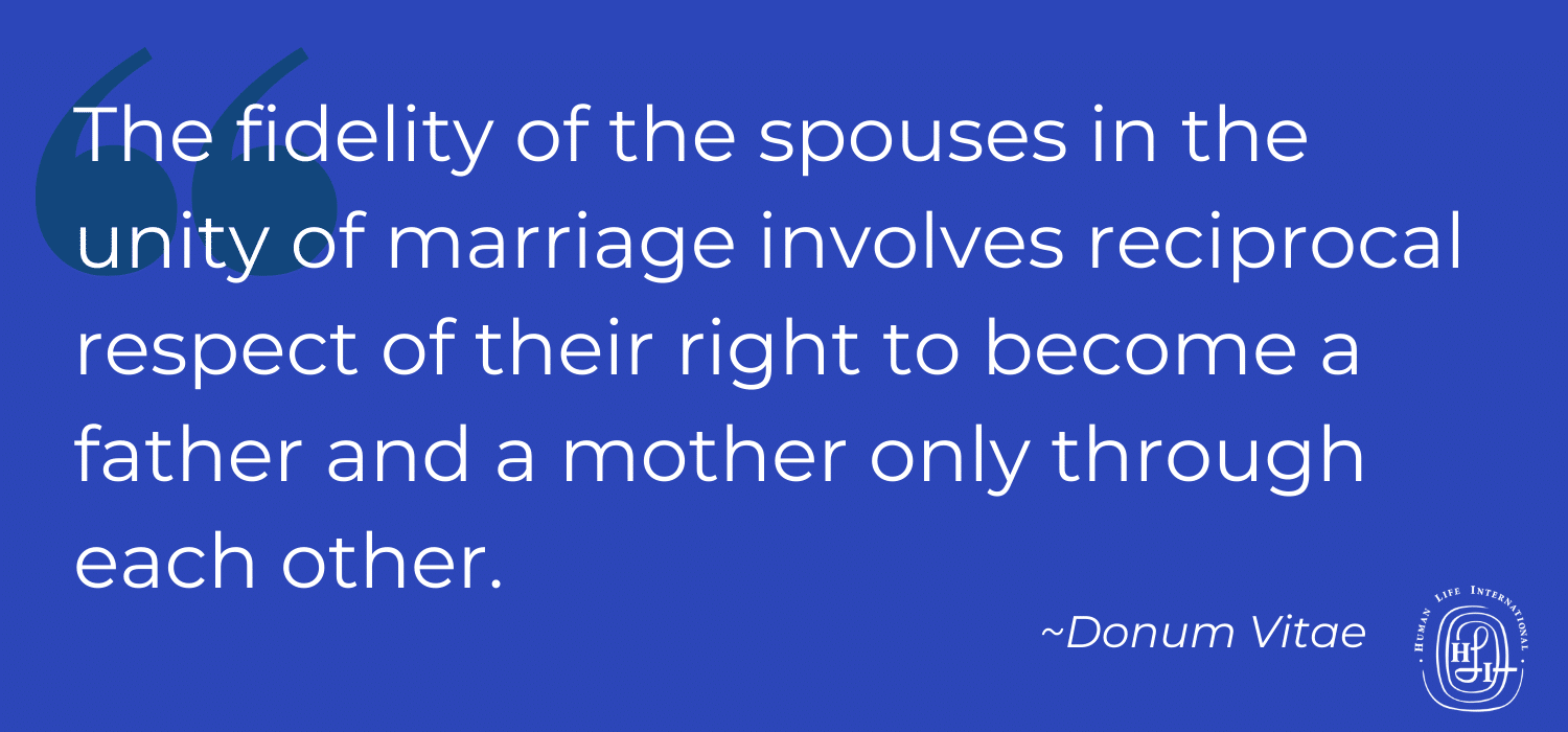 quotation from Donum Vitae