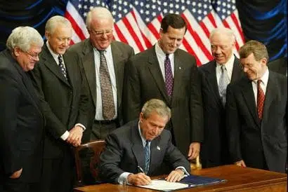 President Bush signing the Partial-Birth Abortion Ban