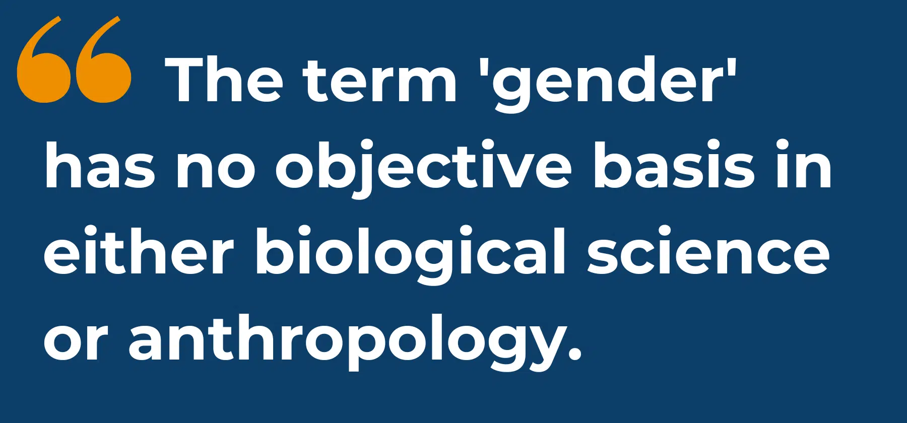 quotation saying that gender is subjective
