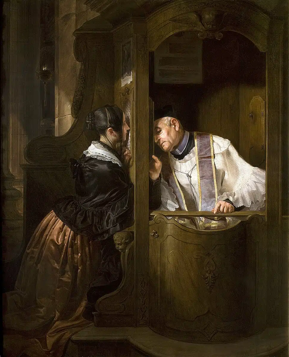 The Confession by Giuseppe Molteni