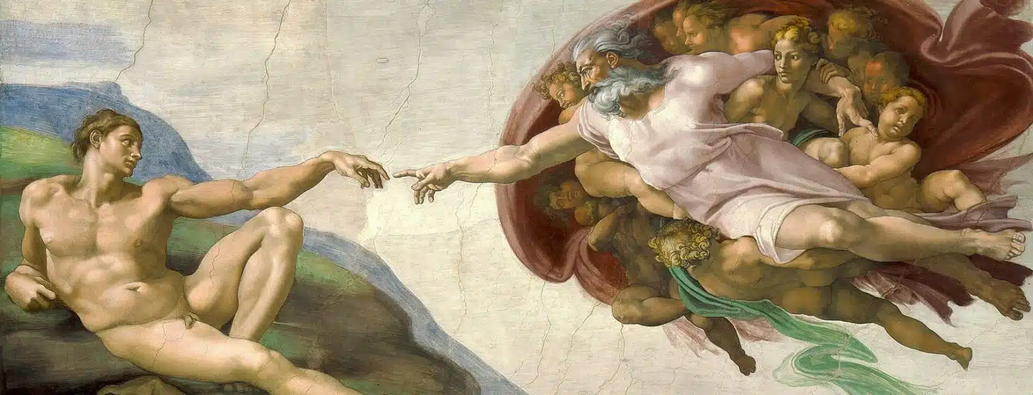 Creation of Adam by Michelangelo