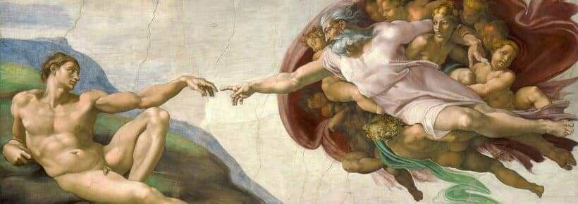 Creation of Adam by Michelangelo