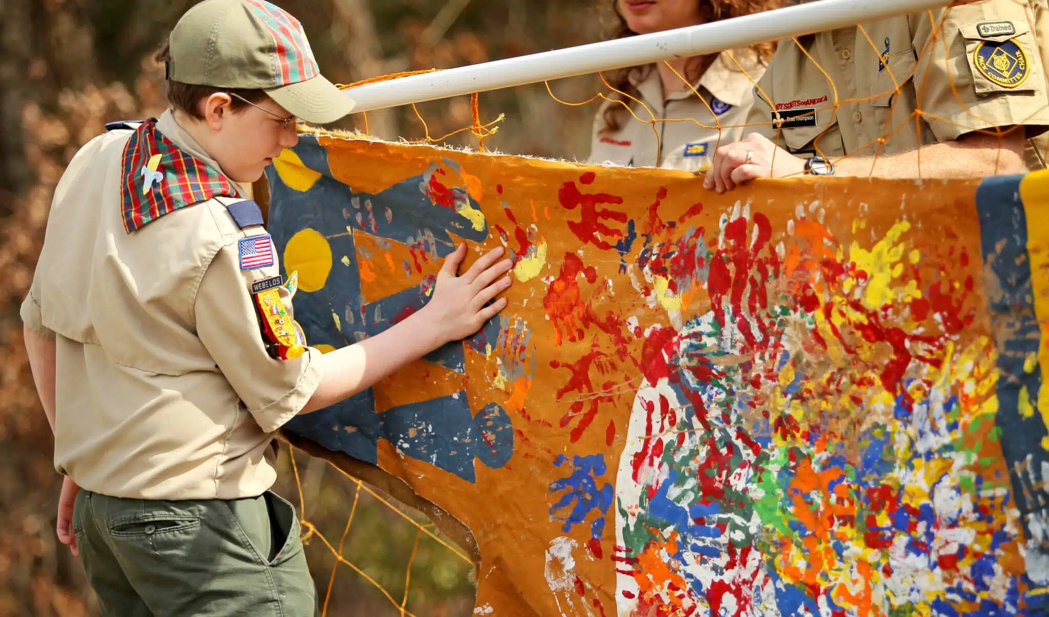 Boy Scout stock photo