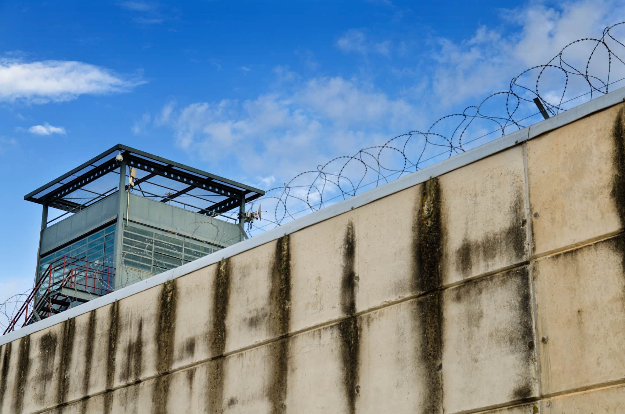 the prison wall