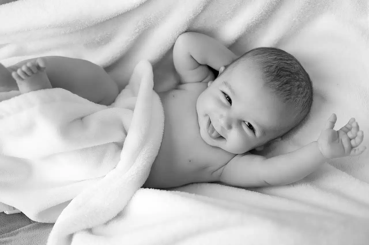 baby laughing