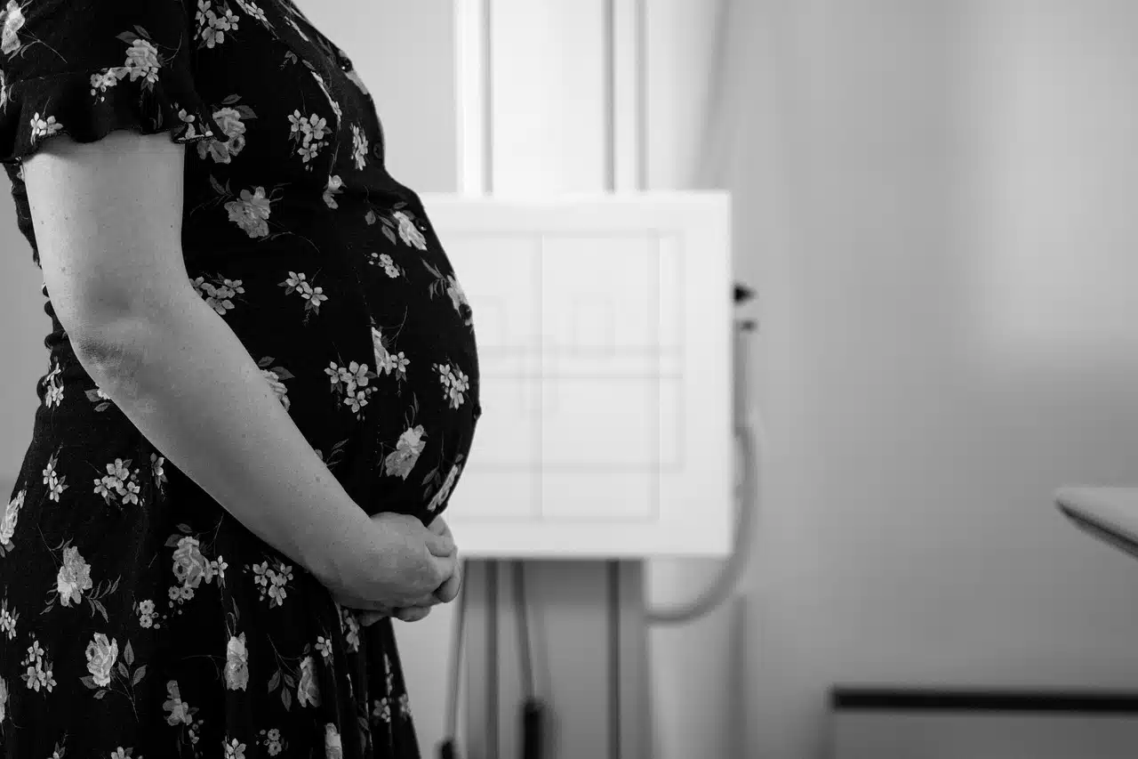 pregnant woman at clinic