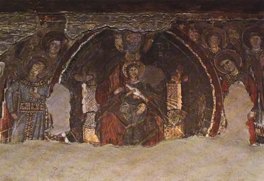 holy trinity fresco 13th century
