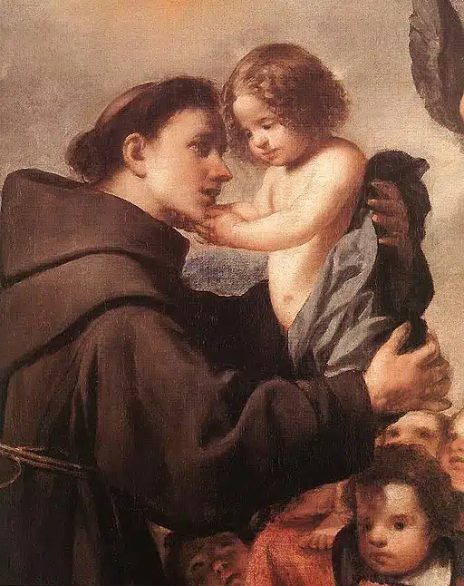 Painting of St. Anthony of Padua with Christ Child