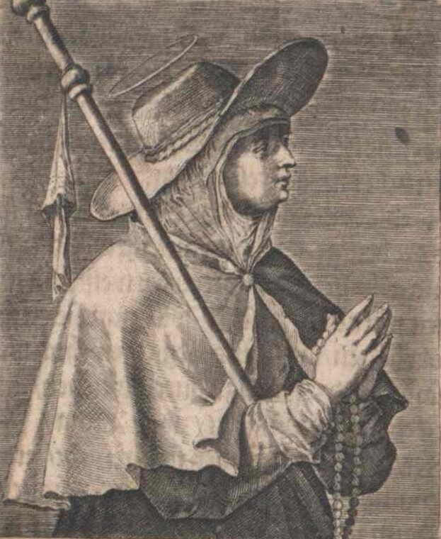Drawing of St. Catherine of Sweden