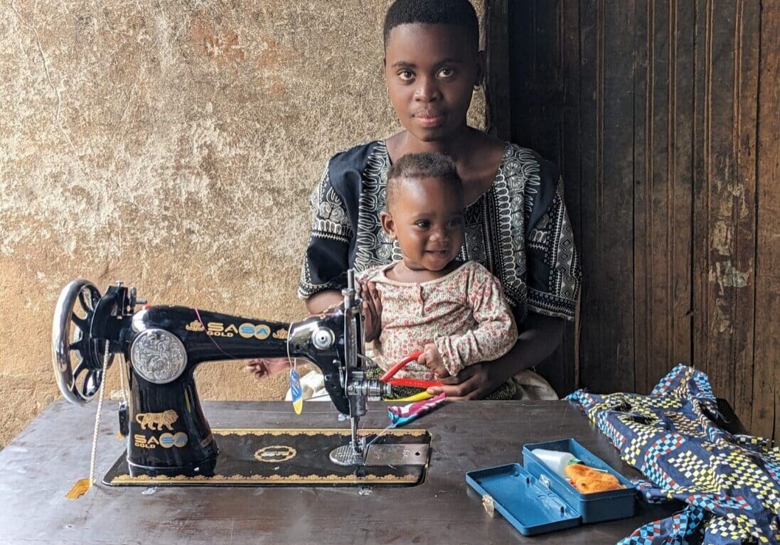 Your generosity made this moment possible! Your gift of a sewing machine will transform Yvette and Leila’s lives. 